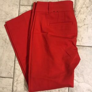 WHBM Red Ankle pants
